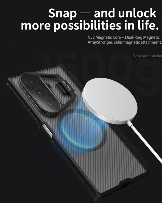 Maska za Samsung F966B Galaxy Z Fold 7 crna (with pen) Nillkin CamShield Prop Magnetic