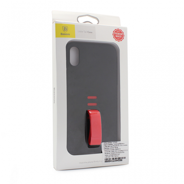 Torbica Baseus Little tail za iPhone X crno-
