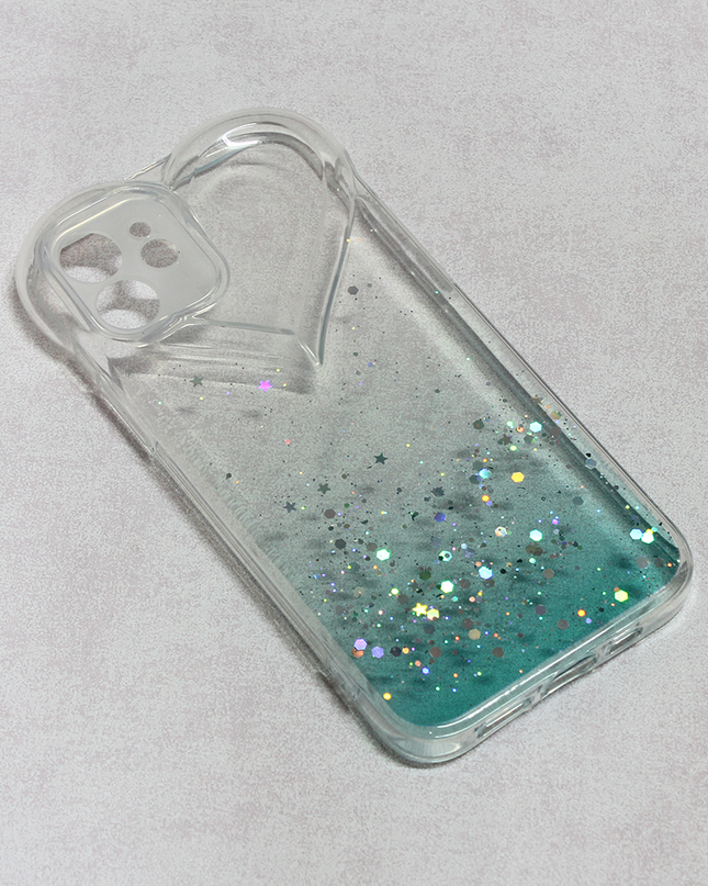 Torbica Heart Glitter za iPhone 12 6.1