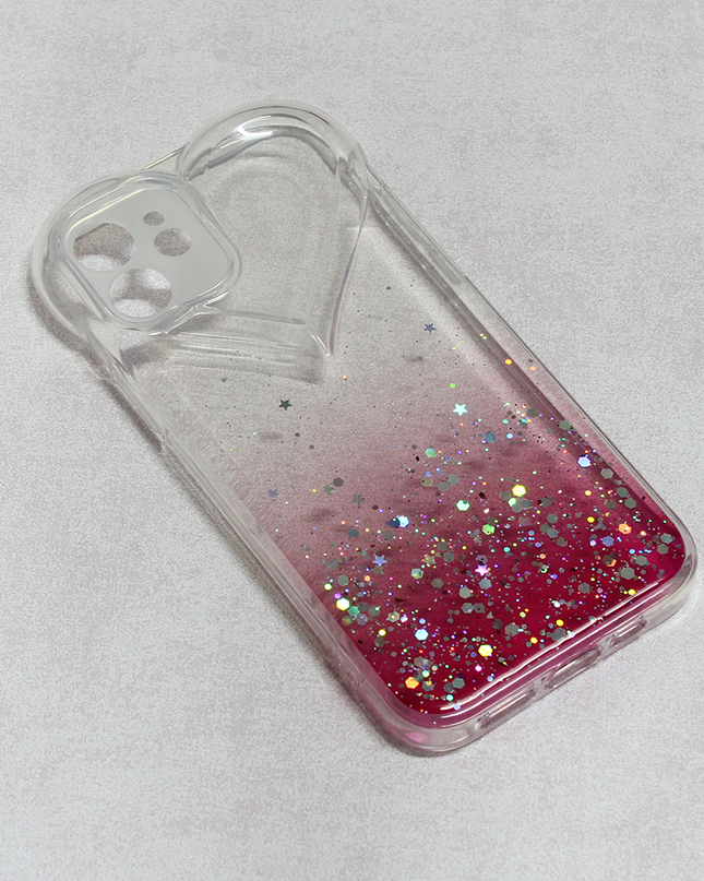 Torbica Heart Glitter za iPhone 12 6.1