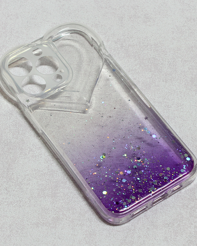 Torbica Heart Glitter za iPhone 13 Pro 6.1