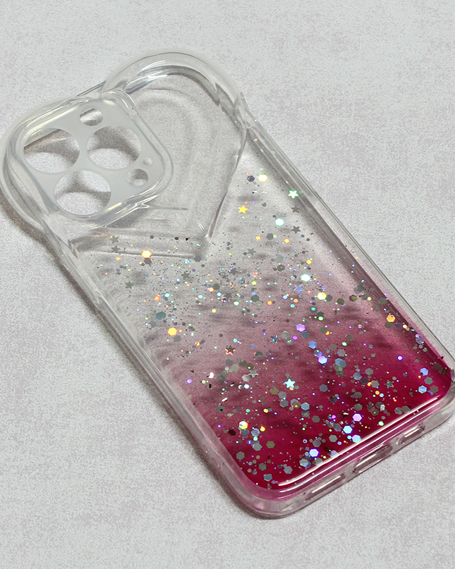 Torbica Heart Glitter za iPhone 13 Pro 6.1