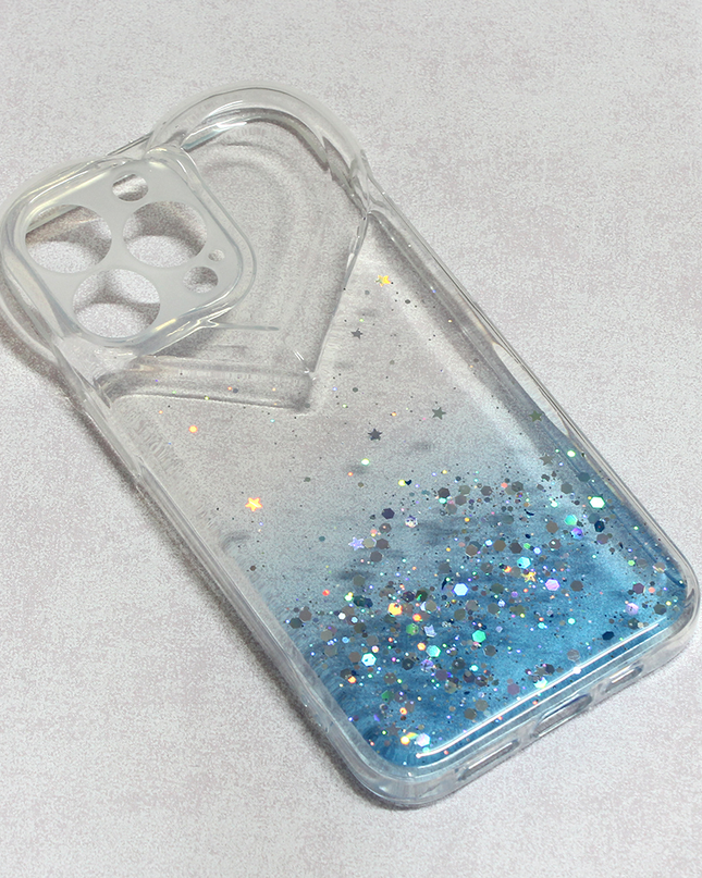 Torbica Heart Glitter za iPhone 13 Pro 6.1