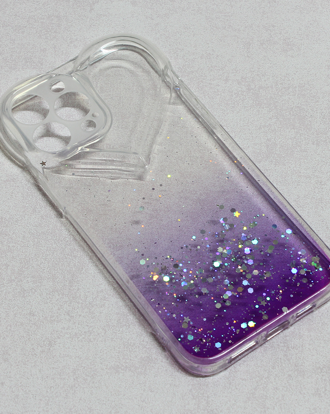 Torbica Heart Glitter za iPhone 13 Pro Max 6.7