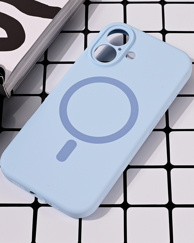 Torbica Magsafe Pure color za iPhone 16 6.1 svetlo plava