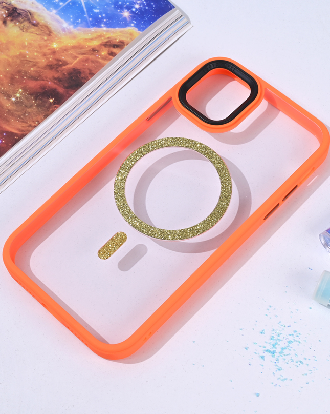 Torbica Magsafe shining za iPhone 11 6.1 narandzasta