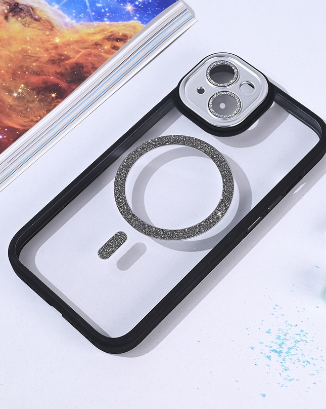 Torbica Magsafe shining za iPhone 14 6.1 crna