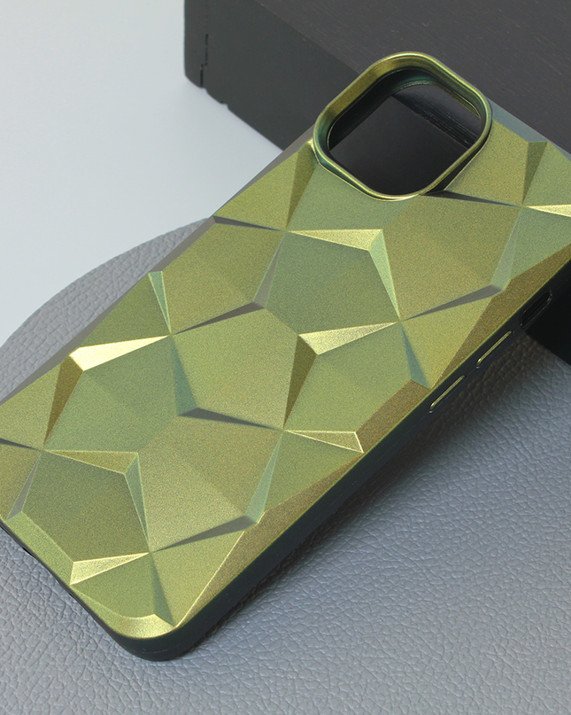 Torbica Shiny Diamond za iPhone 15 6.1 maslinasto