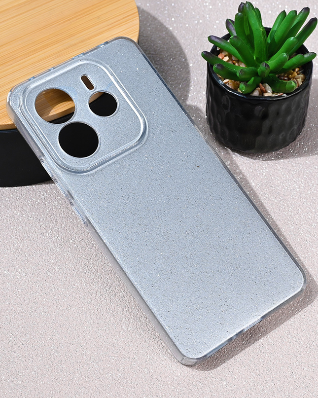 Torbica Sparkle Dust za Xiaomi Redmi Note 14 5G srebrna