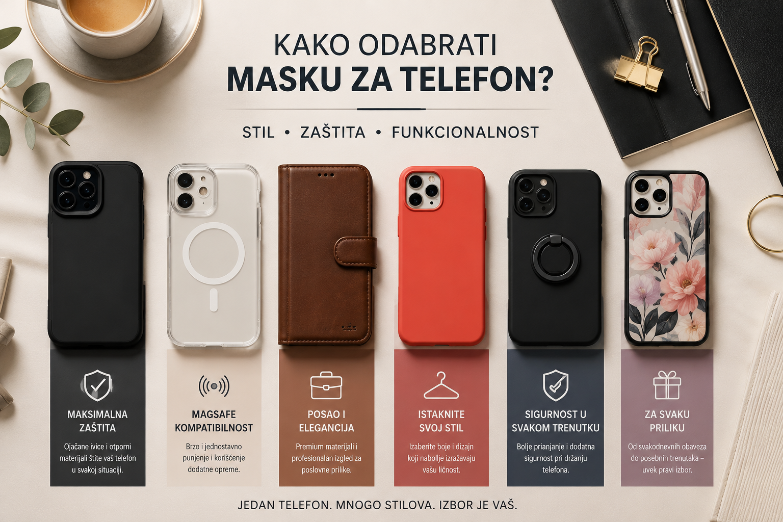 Kako odabrati masku za telefon – vodič za pravi izbor prema stilu i potrebama
