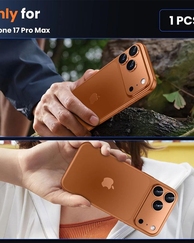 Zastita kamere Full Cover za iPhone 17 Pro Max narandzasta