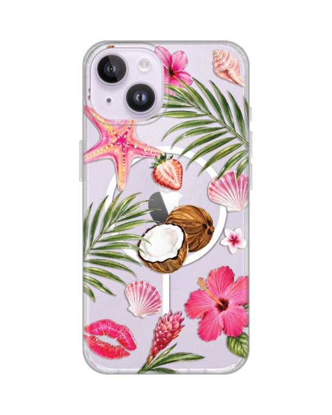 Maska za iPhone 13/14 6.1 Coconut Paradise Print Magsafe