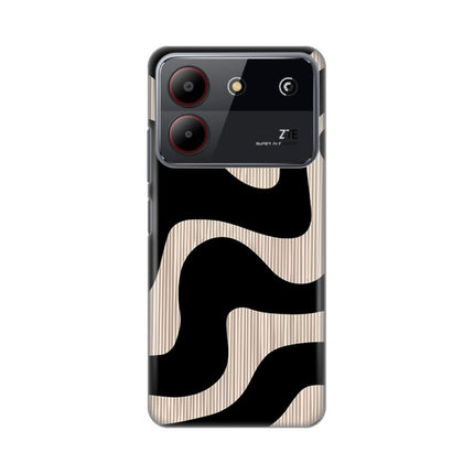 Maska za ZTE Blade A54 Black Flow Silikonska Print Skin