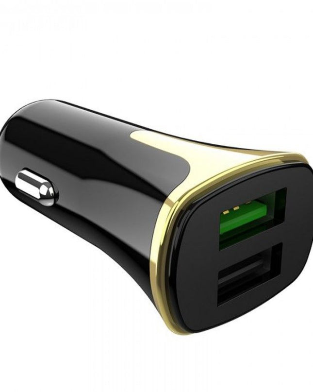 Auto punjac HOCO Z31 QC3.0 2xUSB sa micro USB kablom crni