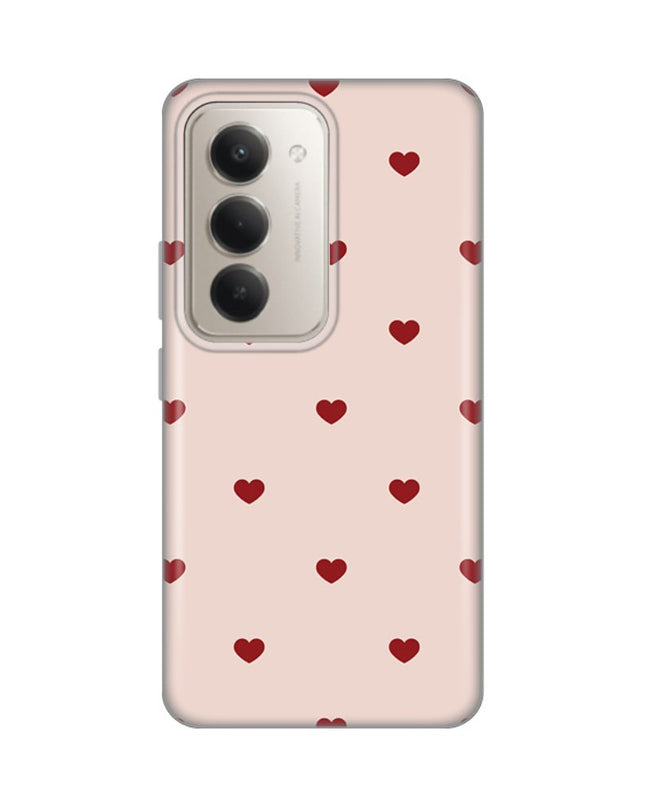 Maska za Xiaomi Redmi 15 4G Beige Hearts Silikonska Print