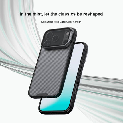 Maska za iPhone 17 Pro 6.3 crna (transparent kamera) Nillkin CamShield Prop