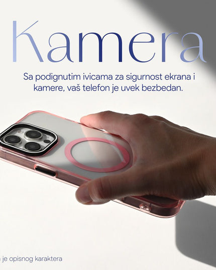 Maska za iPhone 17 Air 6.6 crna Magsafe Color Pop