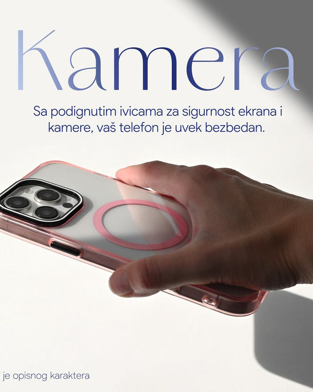 Maska za iPhone 17 Air 6.6 crna Magsafe Color Pop