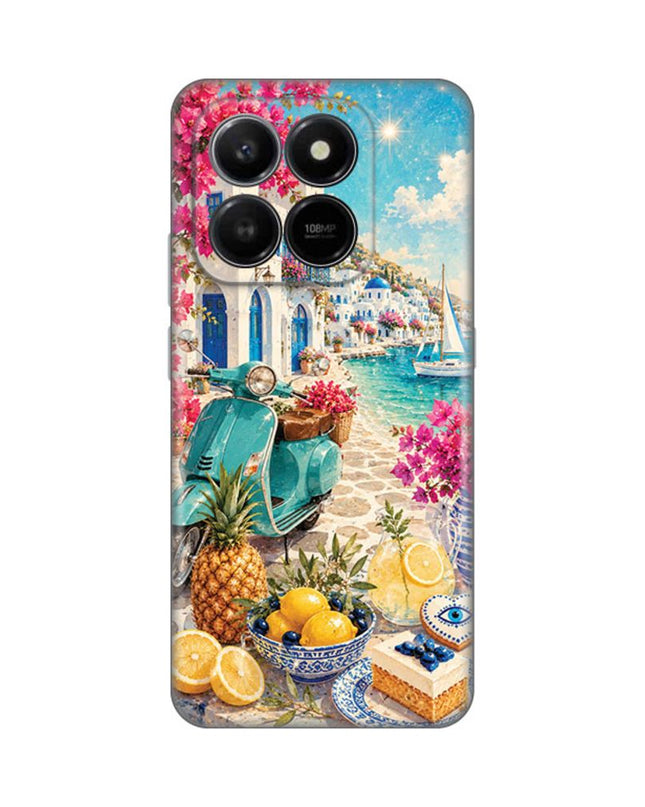 Maska za Honor X7d 4G/400 Smart 5G Summer in Greece Silikonska Print Skin