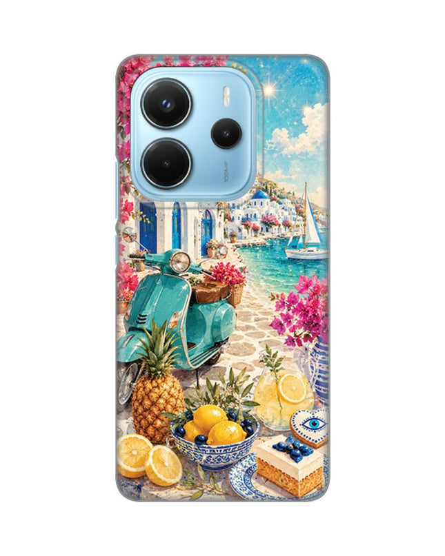 Maska za Xiaomi Redmi Note 14 4G (SRB) Summer in Greece Silikonska Print Skin