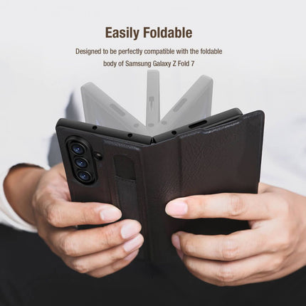 Maska za Samsung F966B Galaxy Z Fold 7 crna Nillkin Aoge