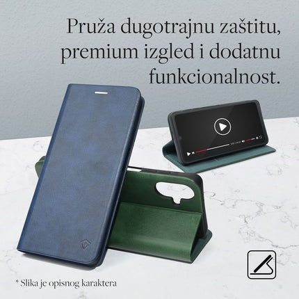 Maska za Honor Magic 8 Lite tamno zelena Teracell Elegant Flip