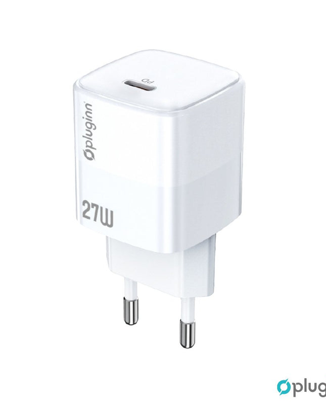 Kucni punjac Pluginn PI-D73-27w, PD 3.0, PPS, 27W sa PD iPhone lightning kablom beli CE