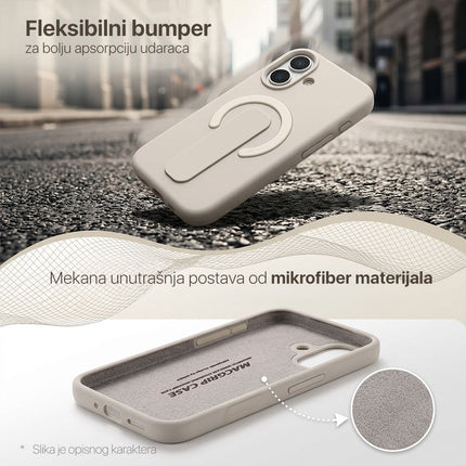 Maska za iPhone 17 Pro 6.3 krem Magsafe Premium