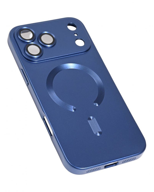 Maska za iPhone 17 Pro Max 6.9 tamno plava Magsafe Chrome