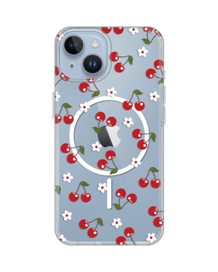 Maska za iPhone 13/14 6.1 Cute Cherries Print Magsafe