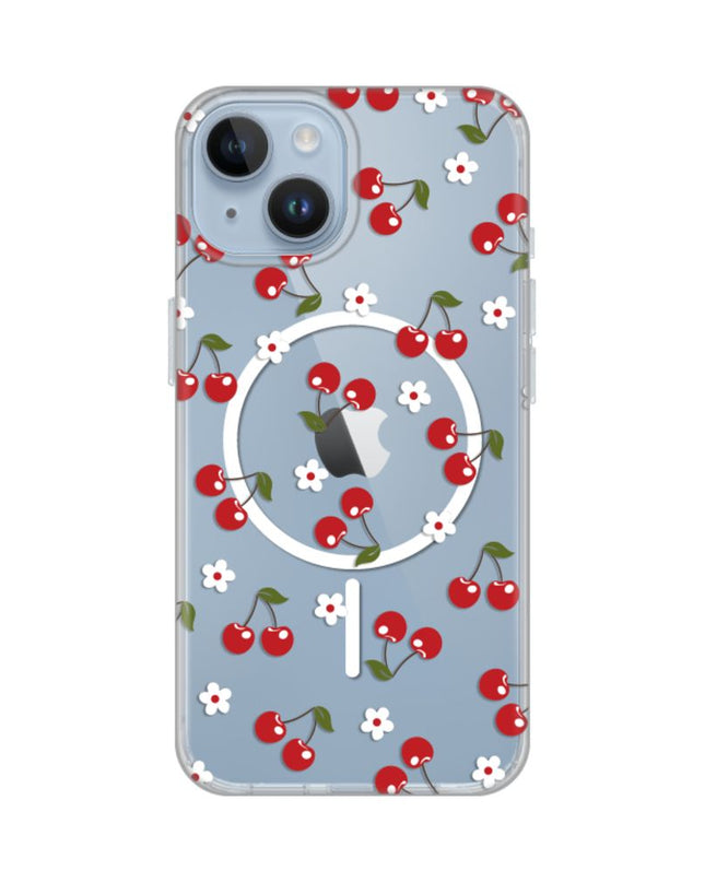 Maska za iPhone 13/14 6.1 Cute Cherries Print Magsafe
