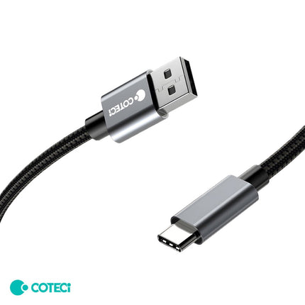 Data kabl Coteci 87313 60W 10 Gbps USB 3.0 na Type C crni 1m