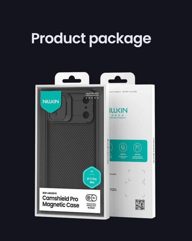 Maska za iPhone 17 Pro Max 6.9 crna Nillkin CamShield Pro Magnetic