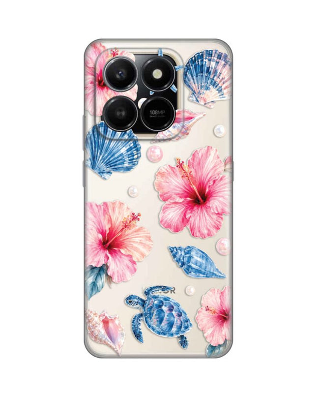 Maska za Honor X7d 4G/400 Smart 5G Hibiscus Sea Silikonska Print Skin