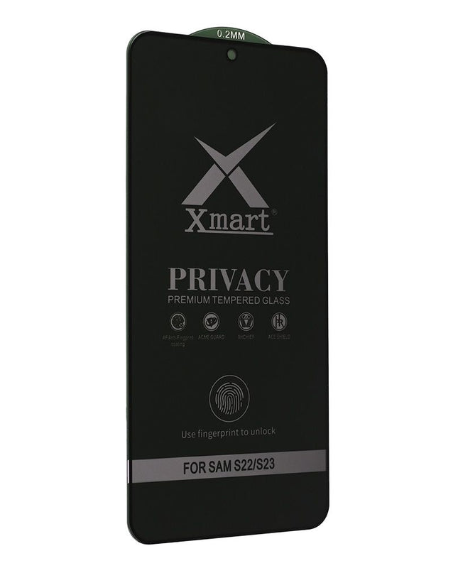 Zastitno staklo Tempered Glass X Mart 9D Privacy za Samsung S901B Galaxy S22 5G (fingerprint unlock)