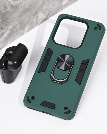 Maska za Xiaomi Redmi Note 14 5G tamno zelena Hard Ring