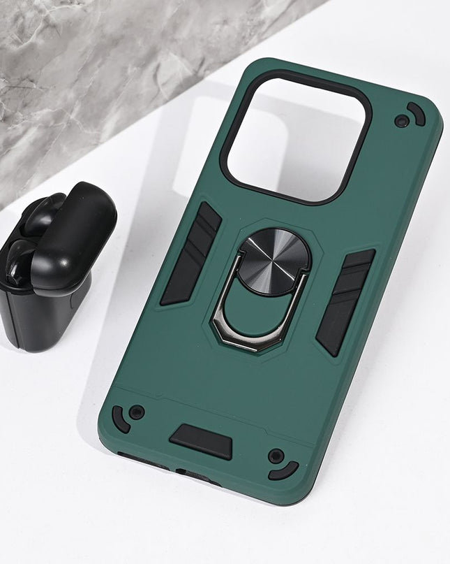 Maska za Xiaomi Redmi Note 14 5G tamno zelena Hard Ring