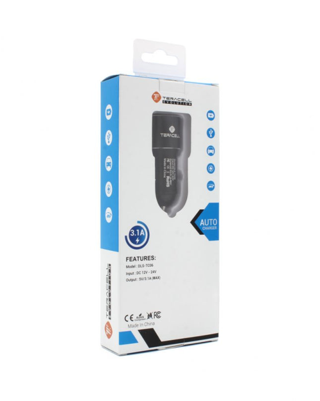 Auto punjac Teracell Evolution TC-06 2xUSB 3.1A sa micro USB kablom