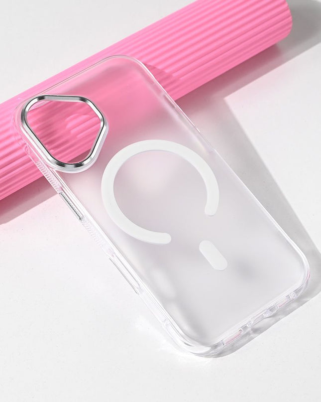 Maska za iPhone 16 6.1 bela Magsafe Glow