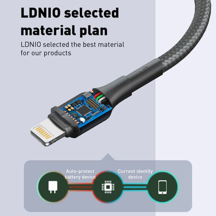 Data kabl LDNIO LS851 25W Fast micro USB sivi 1m
