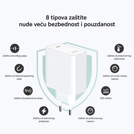 Kucni punjac Honor Super Charge GaN Slim 100W beli