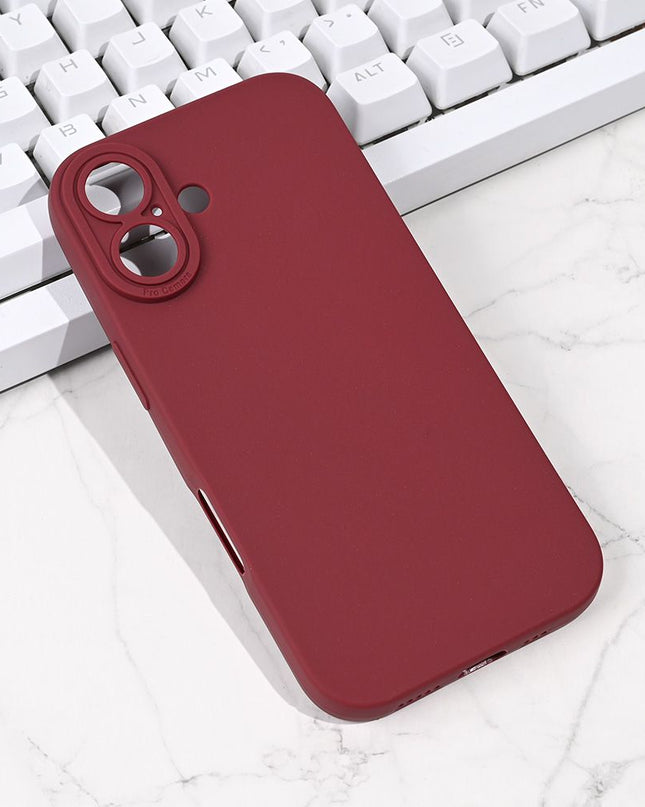 Maska za iPhone 17 6.3 bordo Silikon Pro Camera