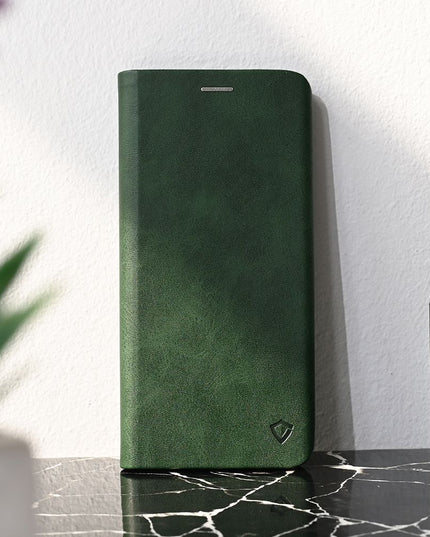 Maska za Xiaomi Redmi 14C/Redmi A4 tamno zelena Teracell Elegant Flip