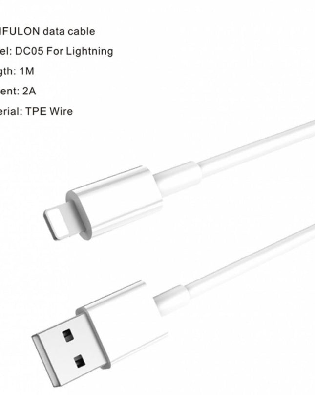 Data kabl KONFULON DC05 za iphone lightning beli 1m