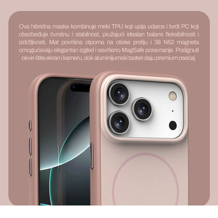 Maska za Xiaomi Redmi Note 15 5G braon Magsafe Matte Line