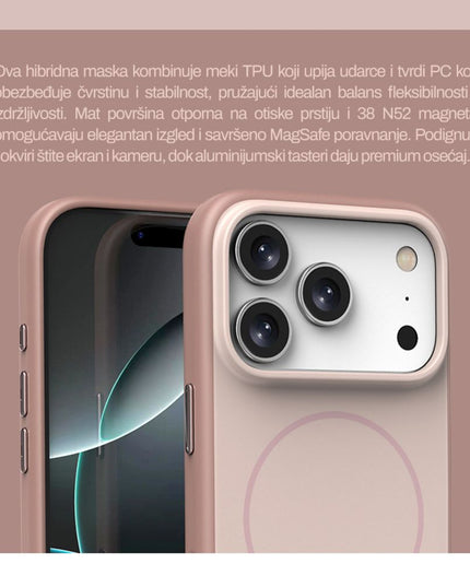 Maska za Xiaomi Redmi Note 15 5G braon Magsafe Matte Line