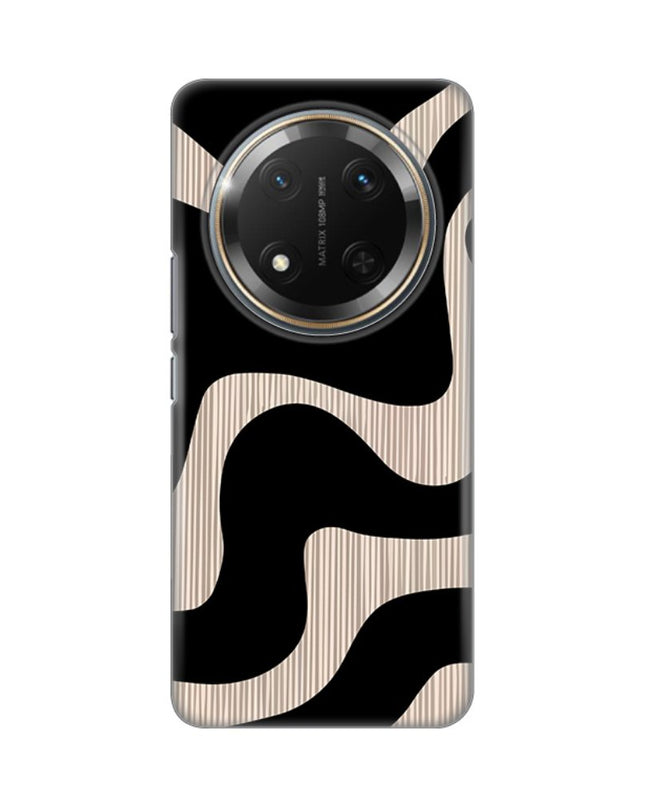 Maska za Honor Magic 7 Lite Black Flow Silikonska Print Skin