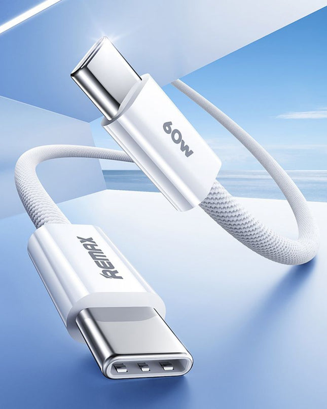 Data kabl REMAX Chelectricy Series 65W PD Fast Charging RC-C010 Type C na Type C beli