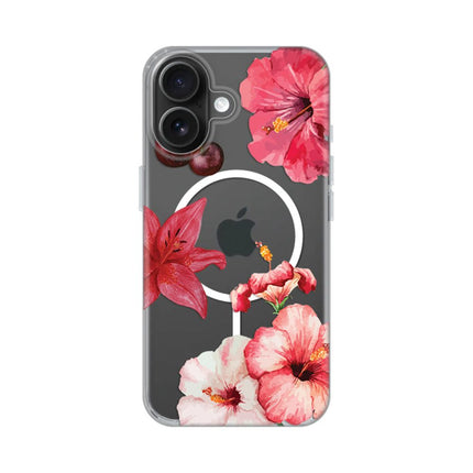 Maska za iPhone 16 6.1 Hibiscus Print Magsafe