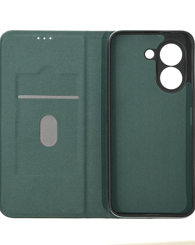 Maska za Honor X7e tamno zelena Teracell Elegant Flip